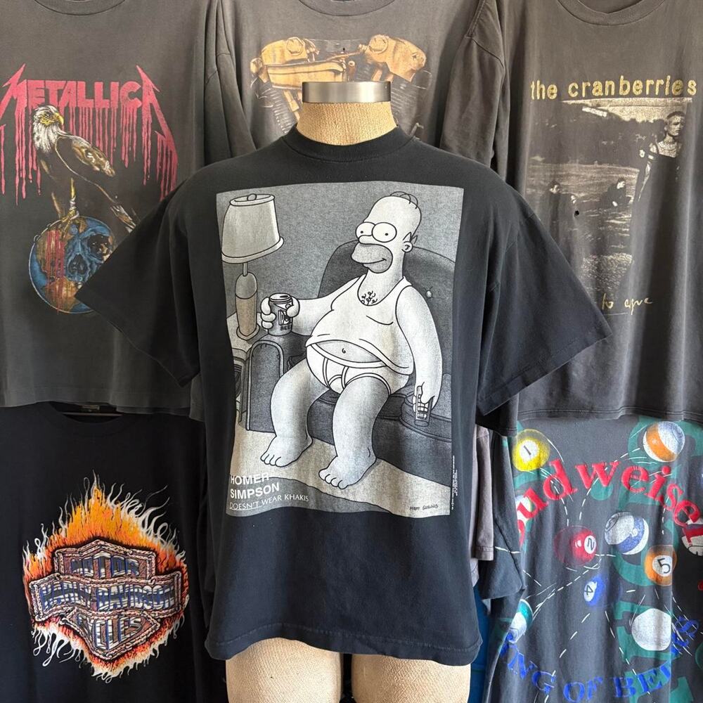 Vintage 1990s homer simpson t shirt